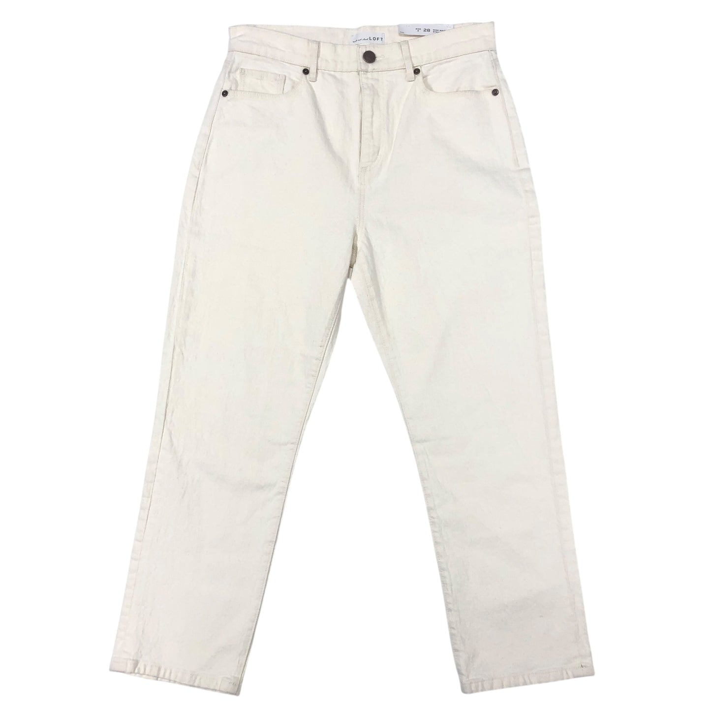 Jeans Cropped By Loft In Beige, Size:6
