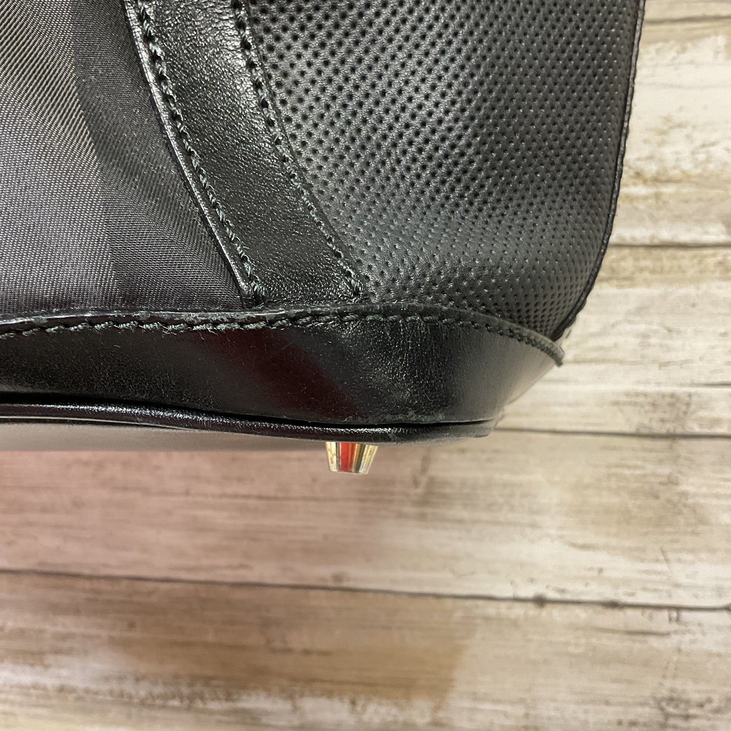 Handbag Luxury Designer By Burberry In Black, Size:Medium