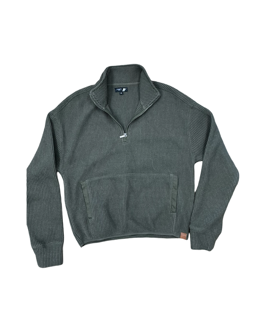 Sweatshirt Collar By Fundamentals In Green, Size:M