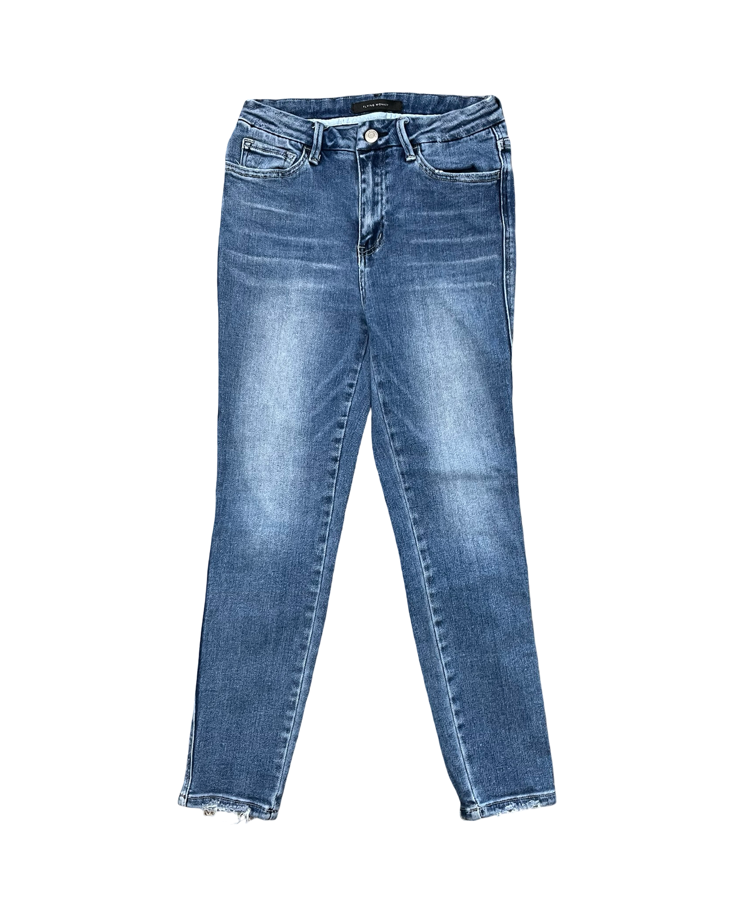 Jeans Skinny By Flying Monkey In Blue Denim, Size:6