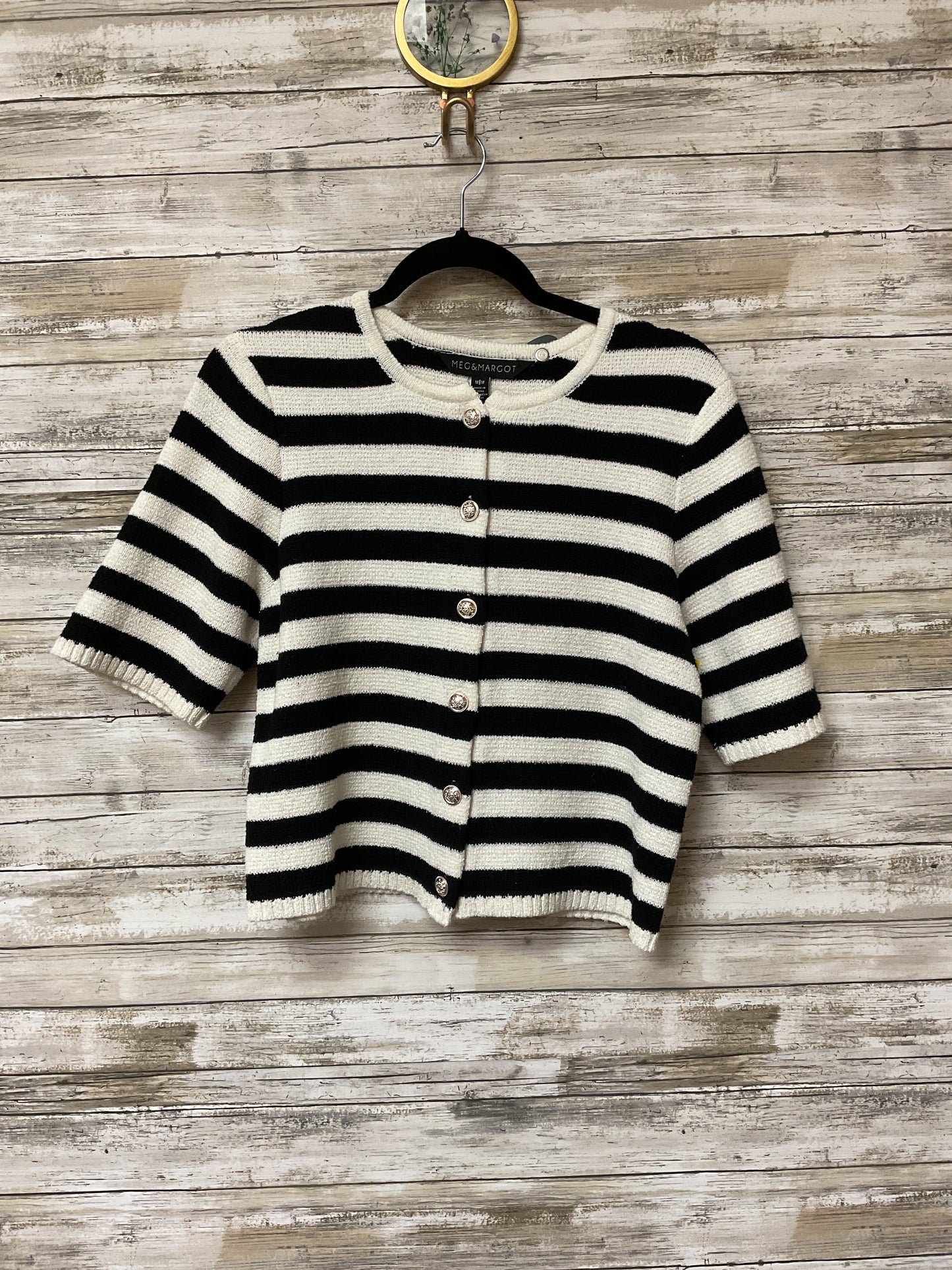 Cardigan By Cmc In Striped Pattern, Size:M