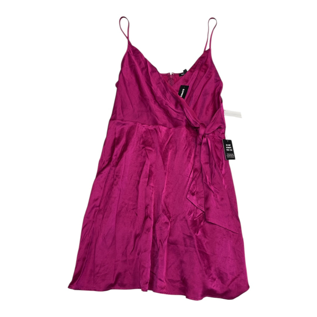 Dress Casual Short By Express In Purple, Size:L