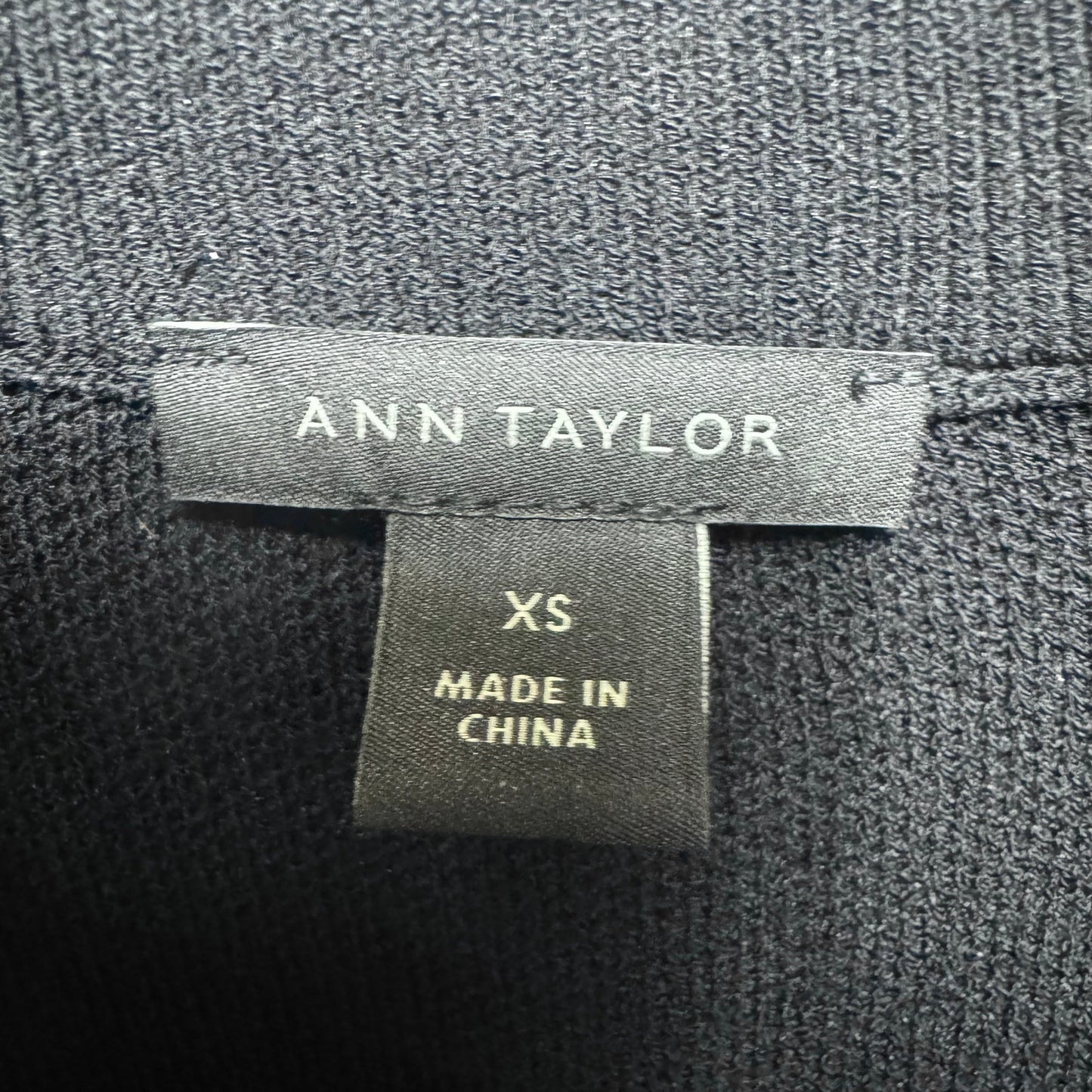 Mock Neck Striped Sweater Dress By Ann Taylor In Black & Cream, Size: Xs