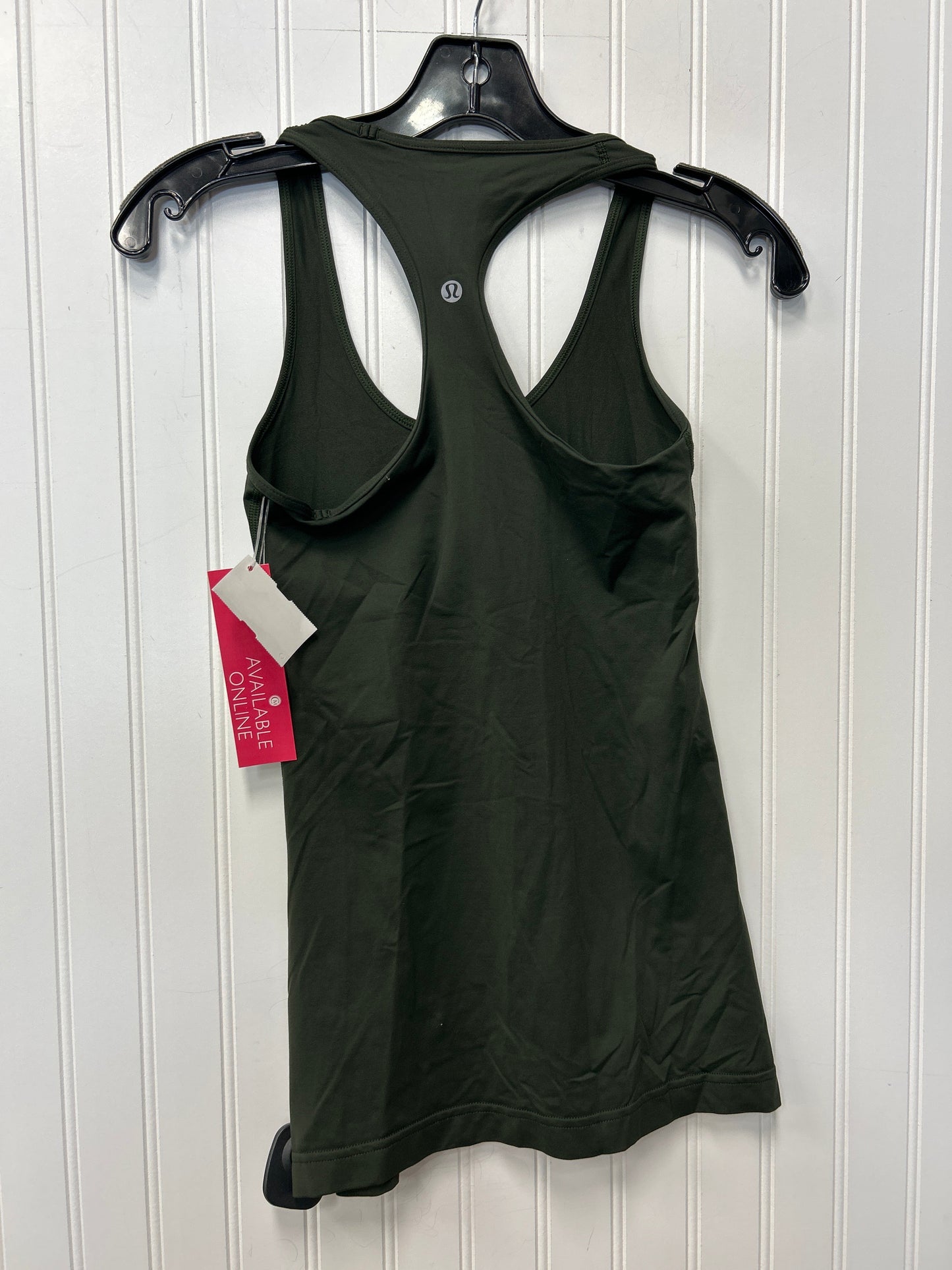 Athletic Tank Top By Lululemon In Green, Size:S