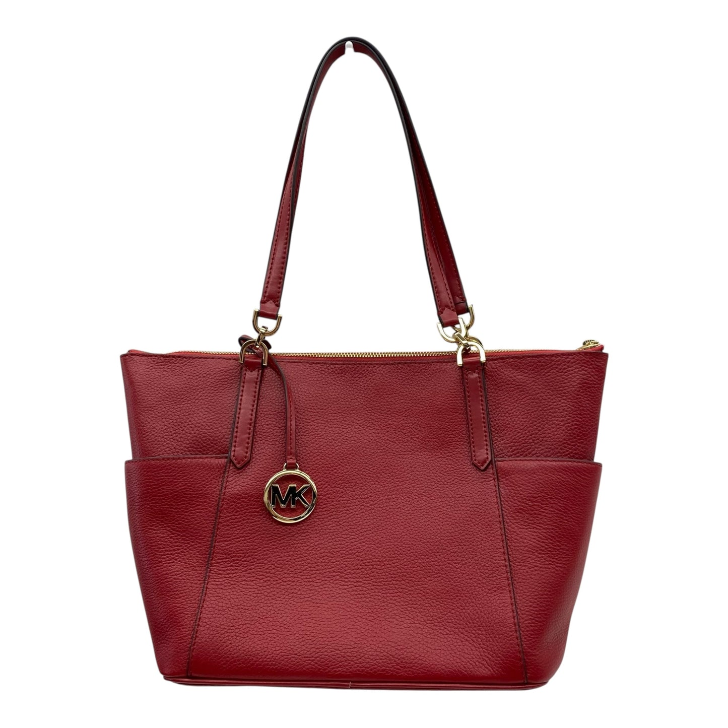 Handbag Designer By Michael Kors In Red, Size:Medium