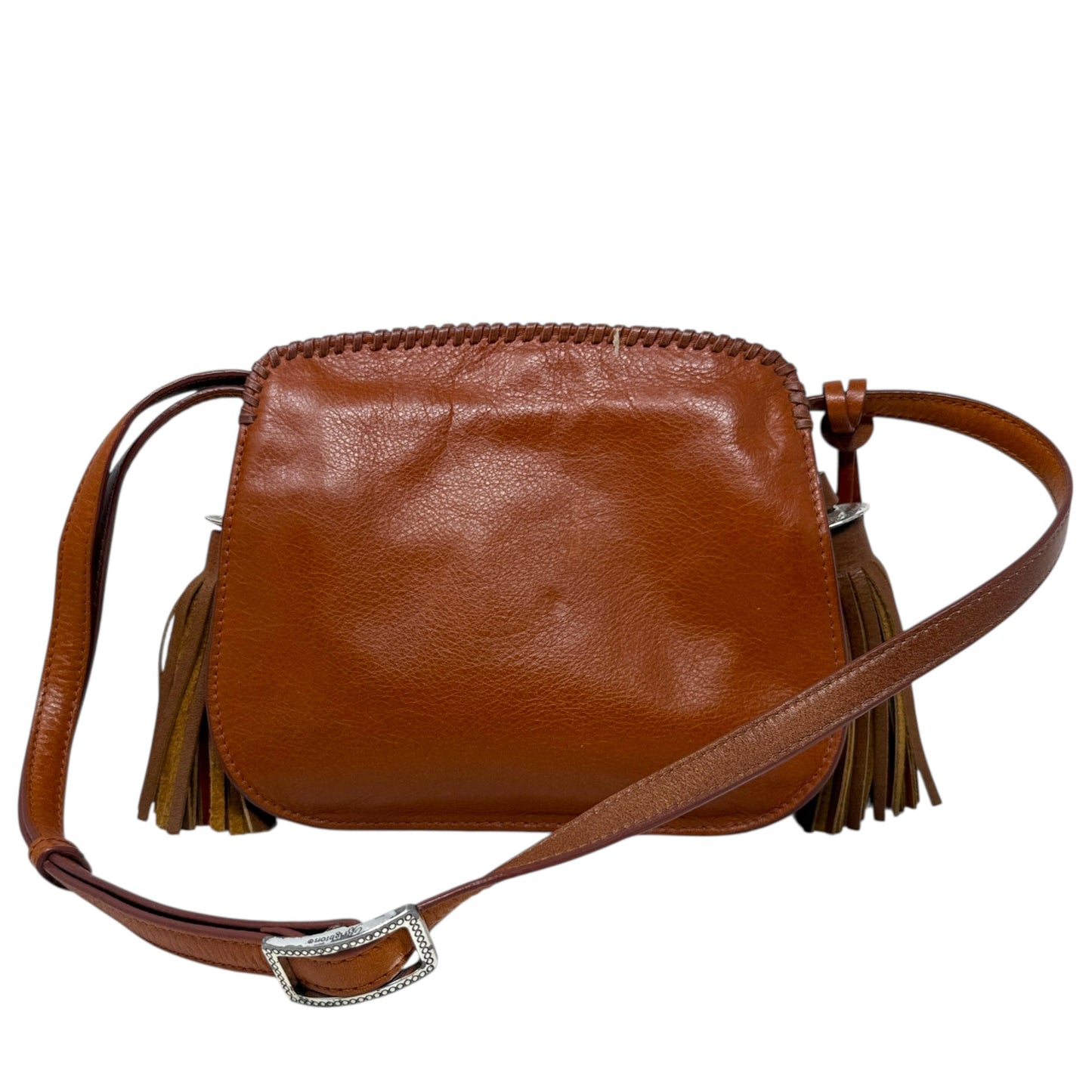 Chica Tassel Leather Shoulder Bag By Brighton, Size: Small