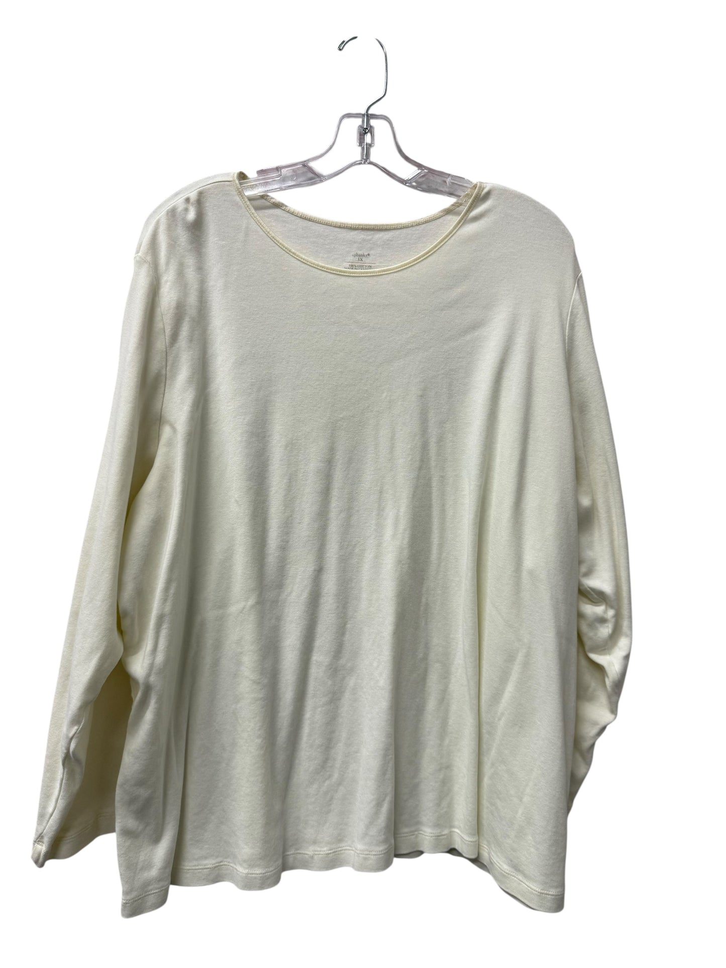 Top Ls By Cj Banks In White, Size:3X
