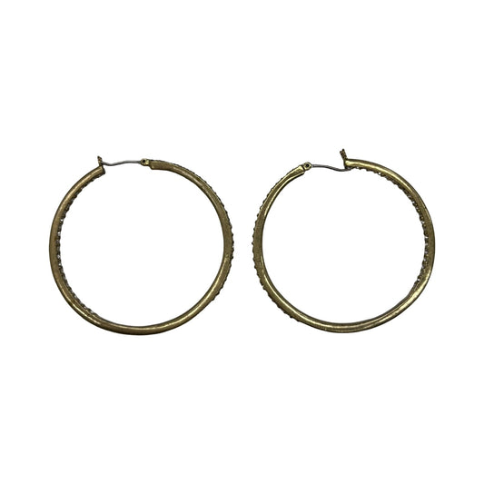 Earrings Hoop By Clothes Mentor In Gold
