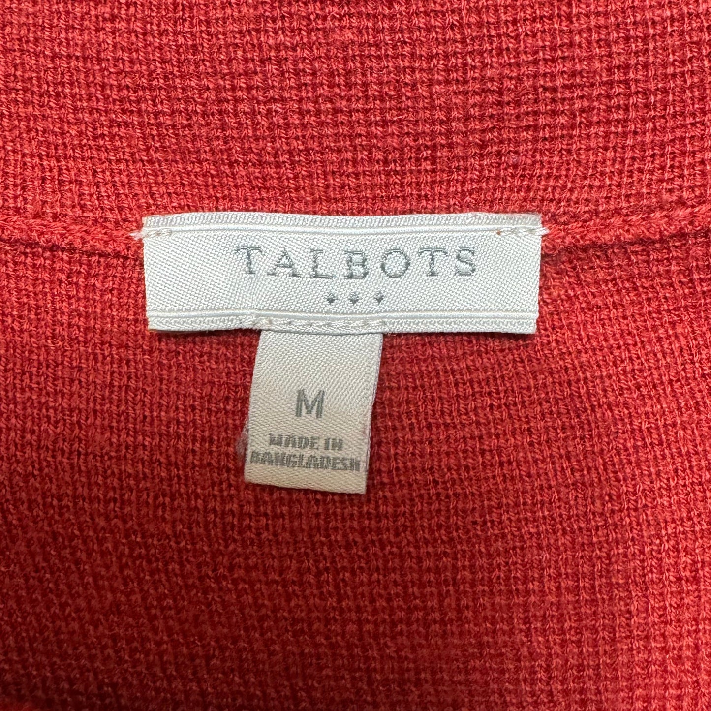 Sweater By Talbots In Red, Size: M