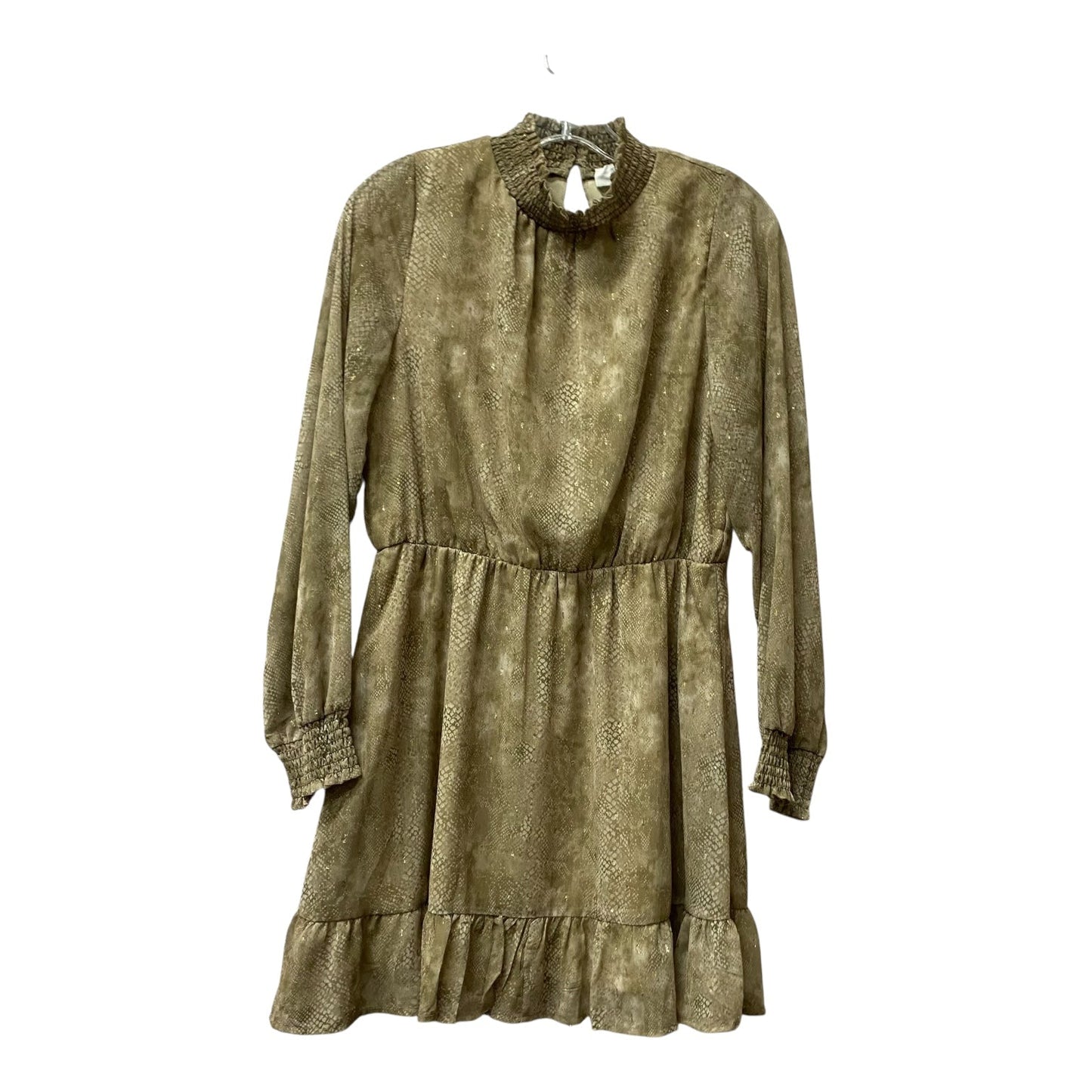 Dress Casual Short By Peach Love Cream California In Green, Size:M