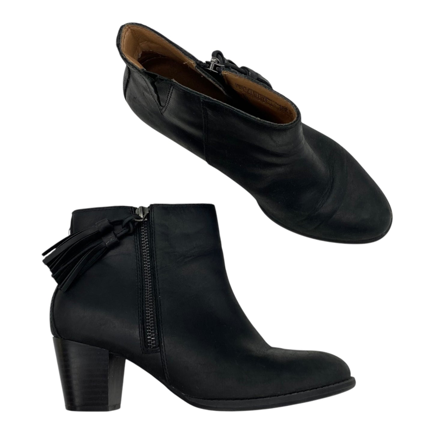 Boots Ankle Heels By Vionic In Black, Size:6