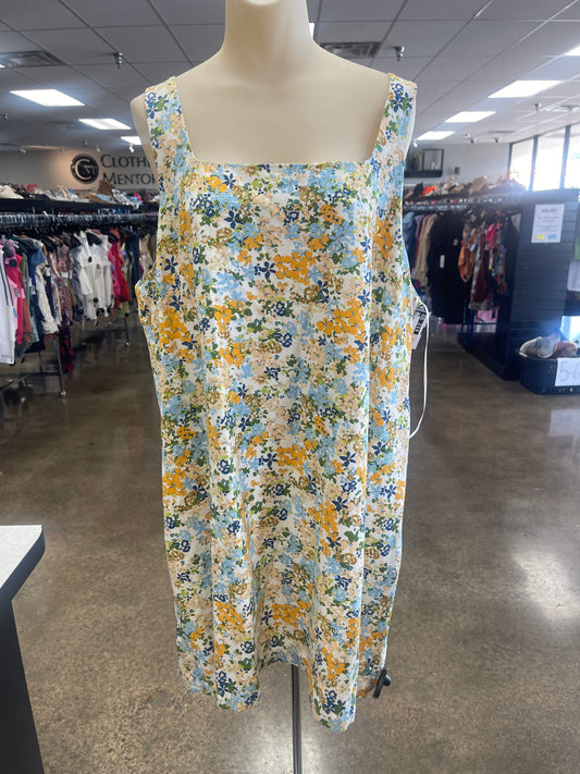 Dress Casual Short By Lc Lauren Conrad In Floral Print, Size:Xxl