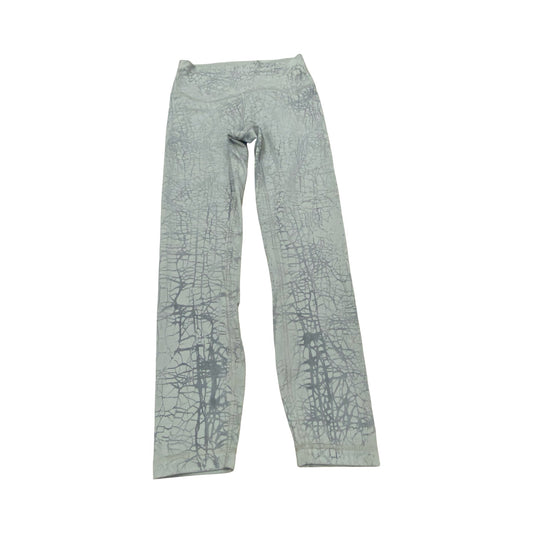 Athletic Leggings By Lululemon In Green & Grey, Size:4