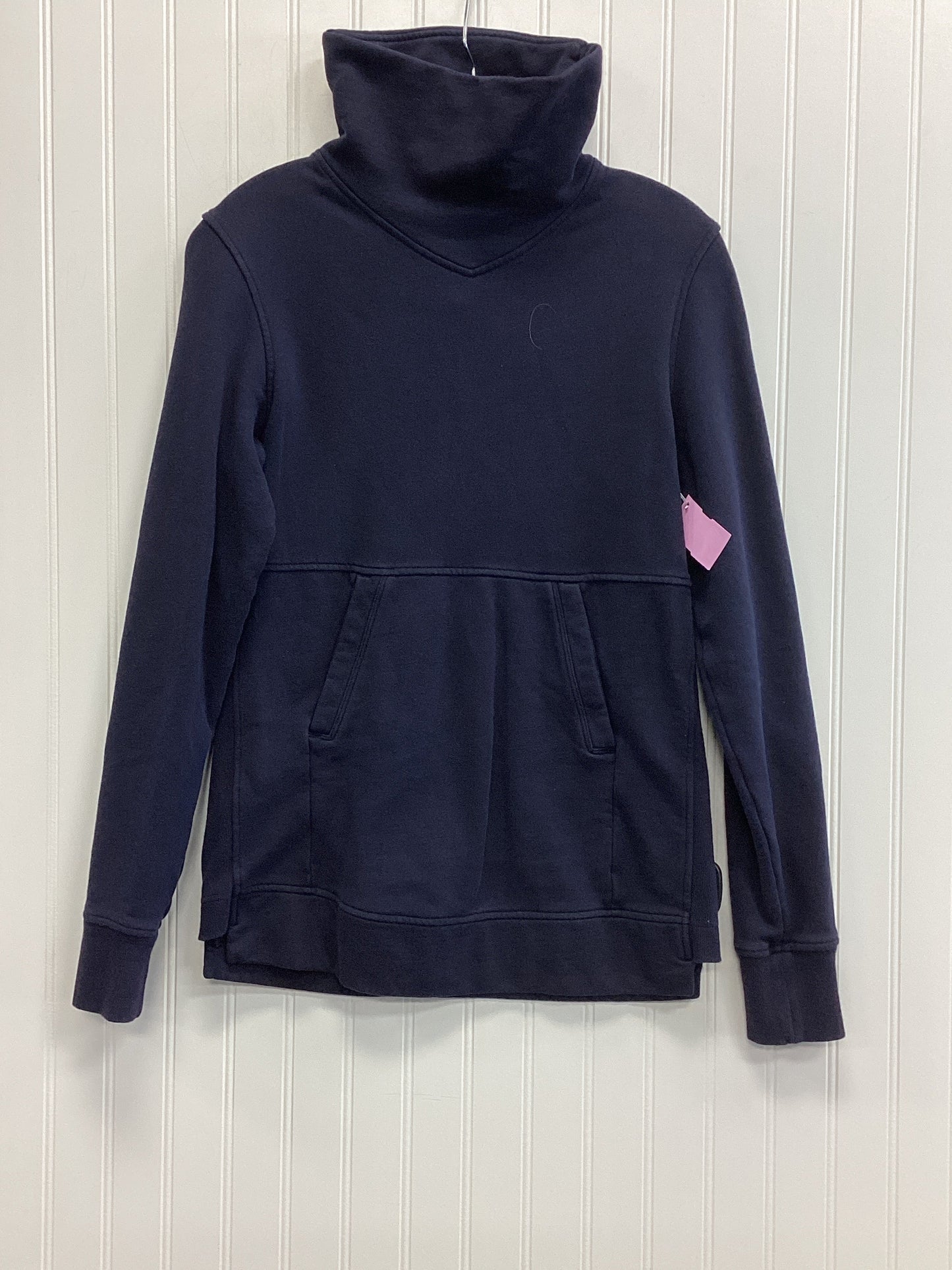 Athletic Top Ls Collar By Lululemon In Navy, Size:6