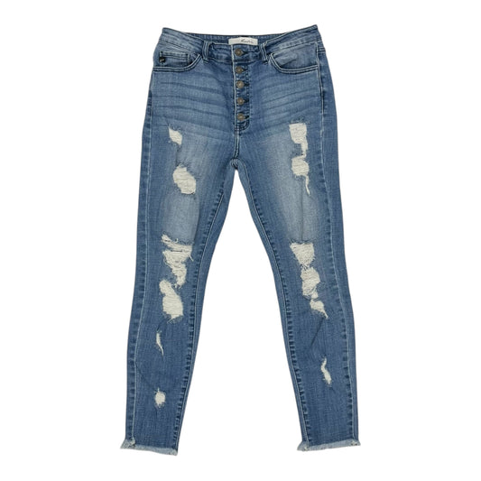 Jeans Skinny By Kancan In Blue Denim, Size:8