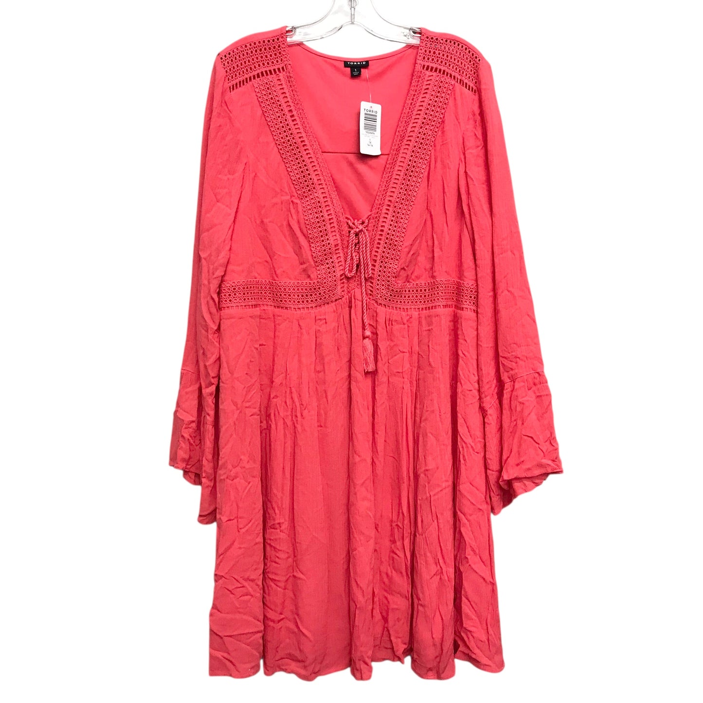 Dress Casual Short By Torrid In Coral, Size:1X