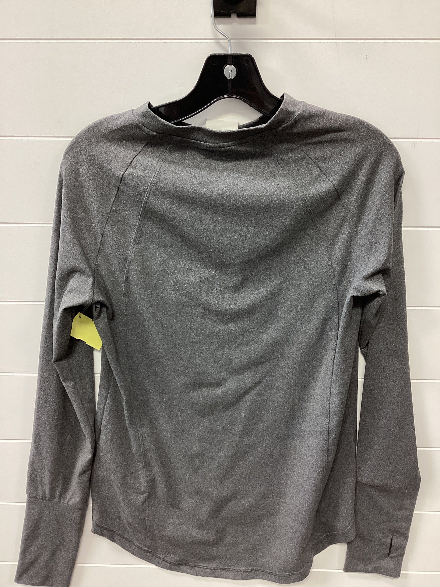 Athletic Top Ls Collar By Varley In Grey, Size:S
