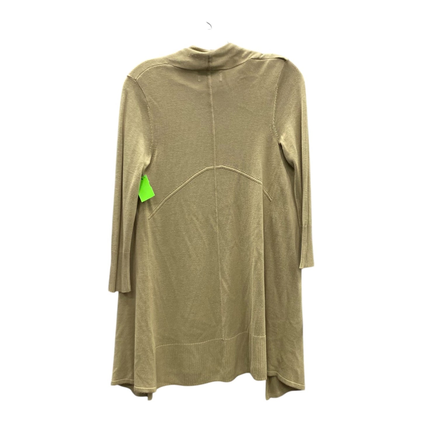 Sweater Cardigan By Joan Vass In Tan, Size:Xs