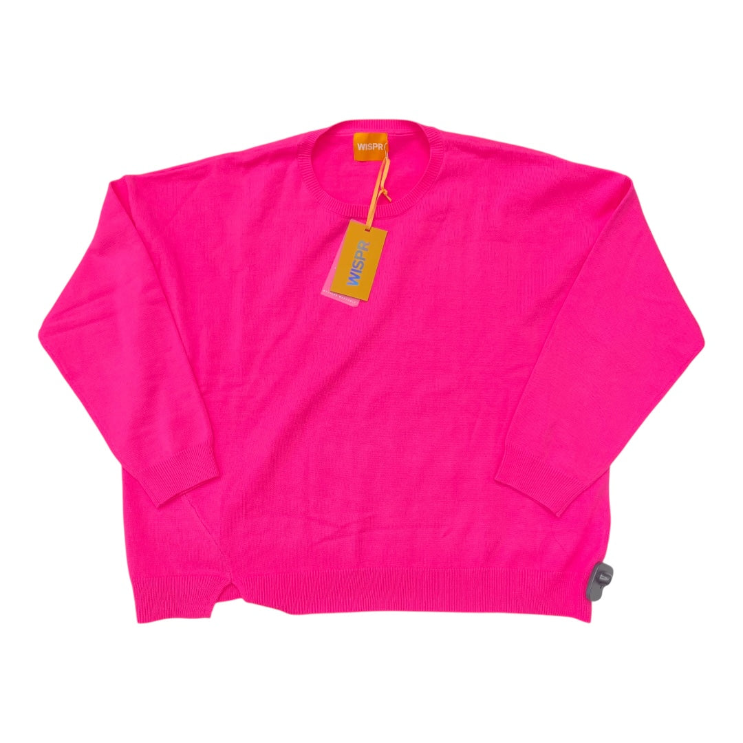 Sweatshirt Crewneck By Wispr In Pink, Size:L