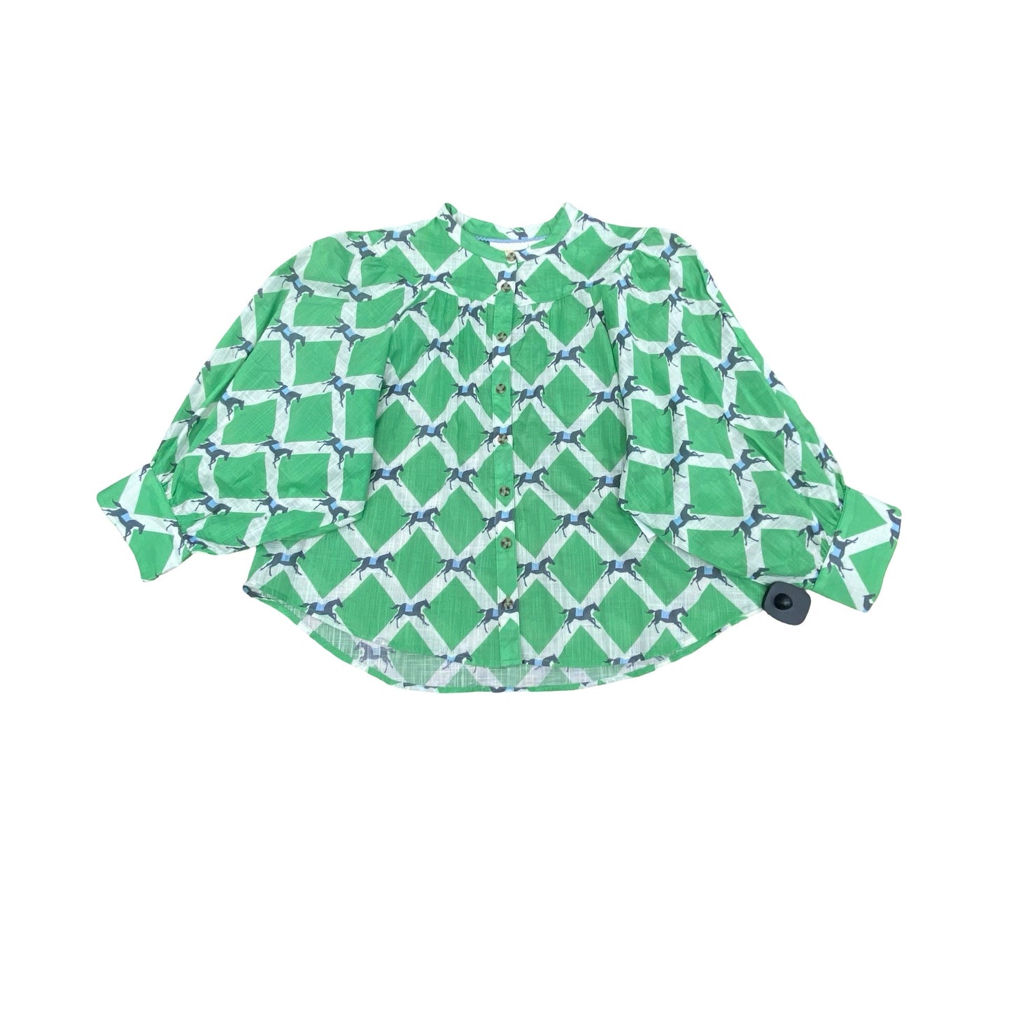 Top Ls By Maeve In Green, Size:Sp