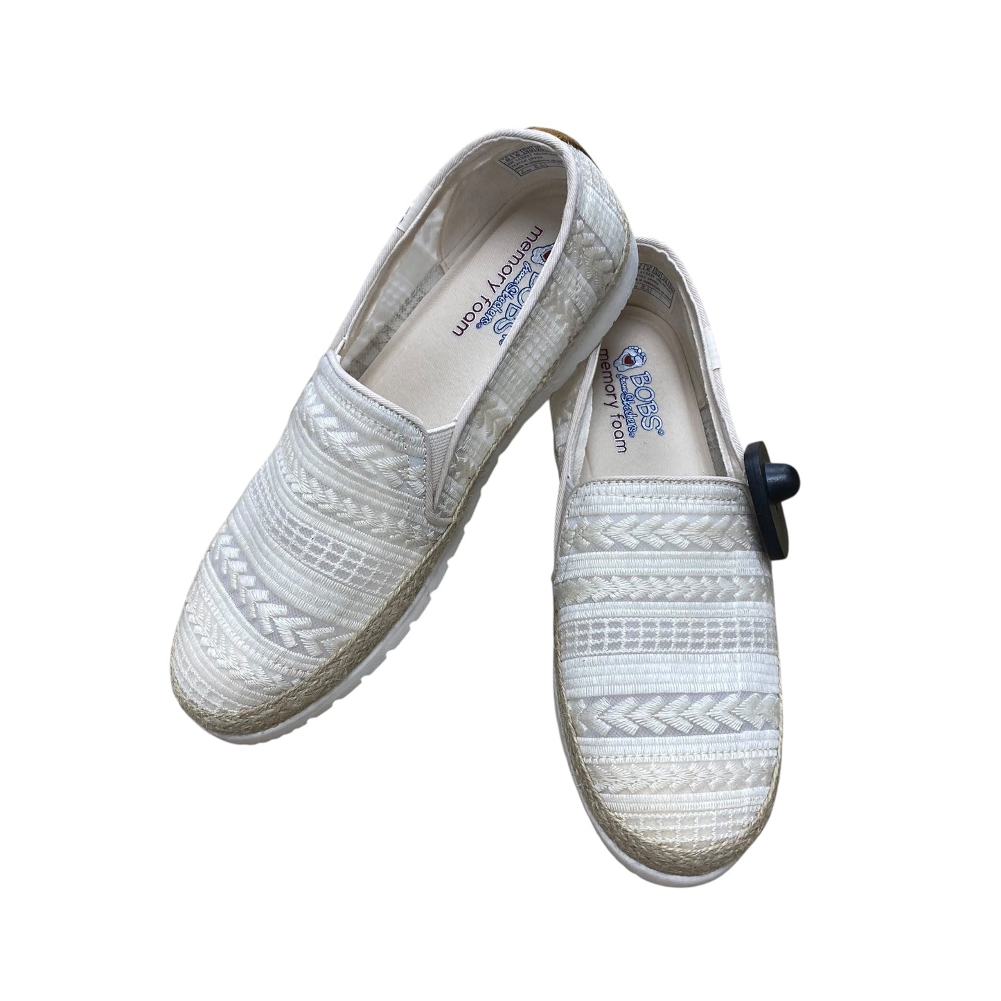 Shoes Flats By Bobs In White, Size:9