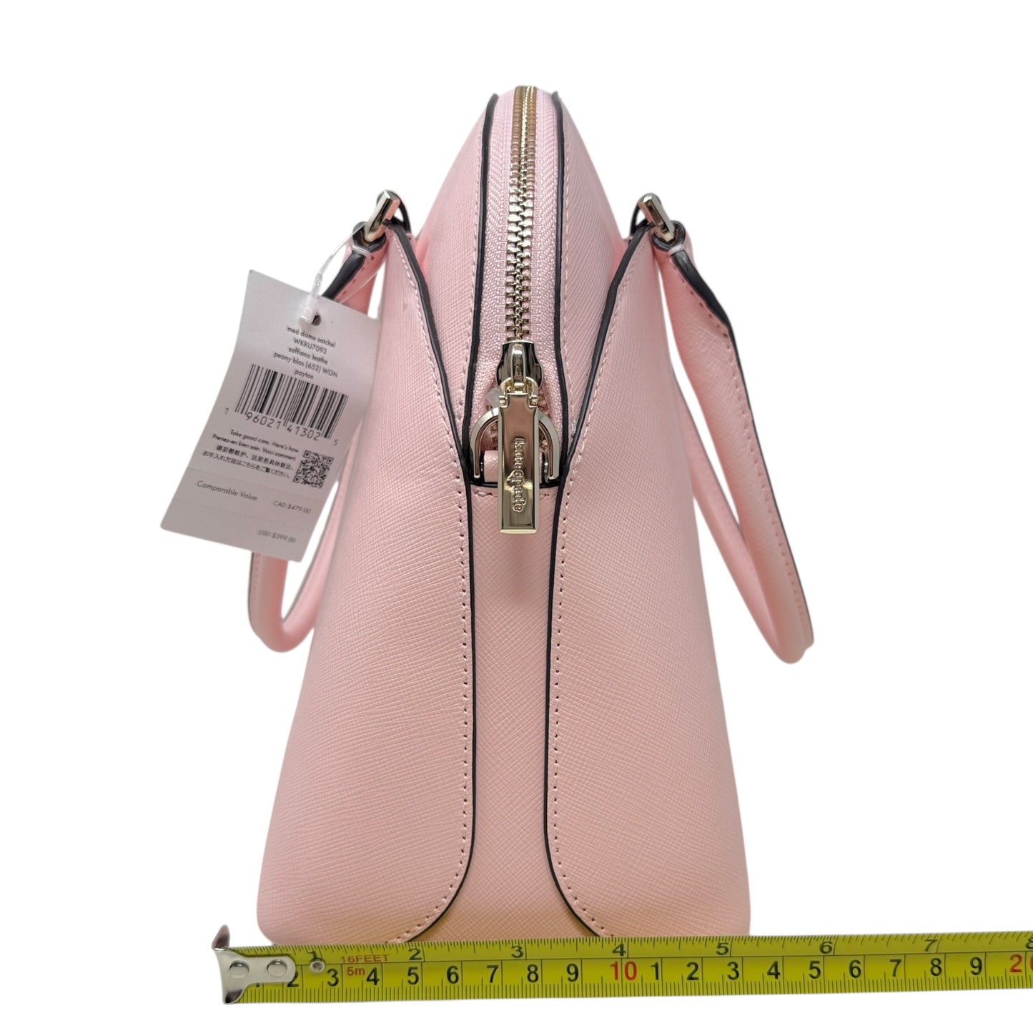 Payton Dome Saffiano Leather Satchel In Peony Pink Designer By Kate Spade, Size: Medium