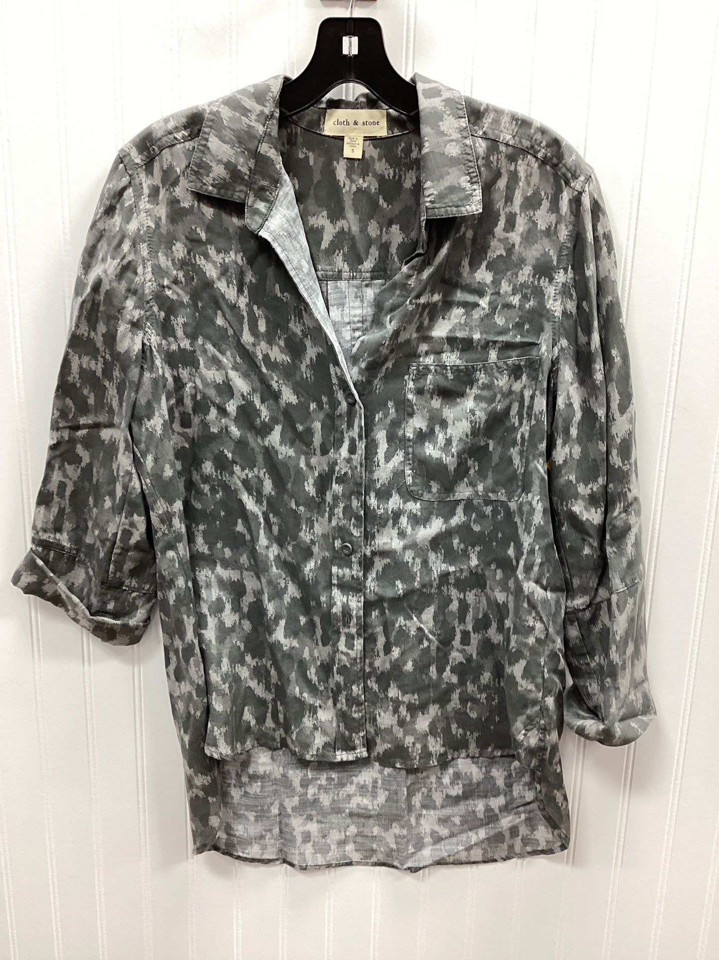 Top Ls By Cloth & Stone In Grey, Size:S