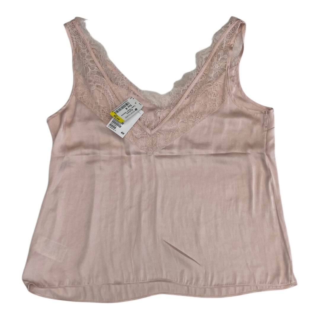 Top Sleeveless By H&M In Pink, Size:M