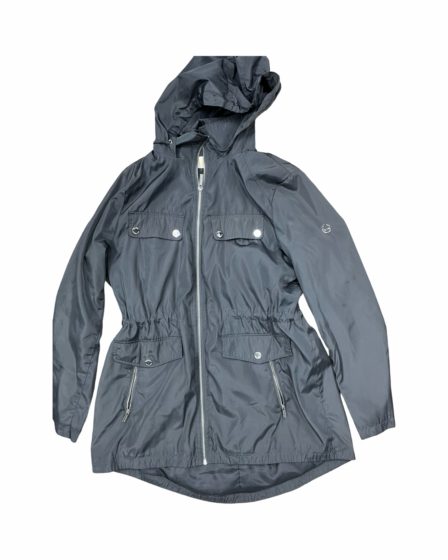 Coat Raincoat By Michael By Michael Kors In Grey, Size:L
