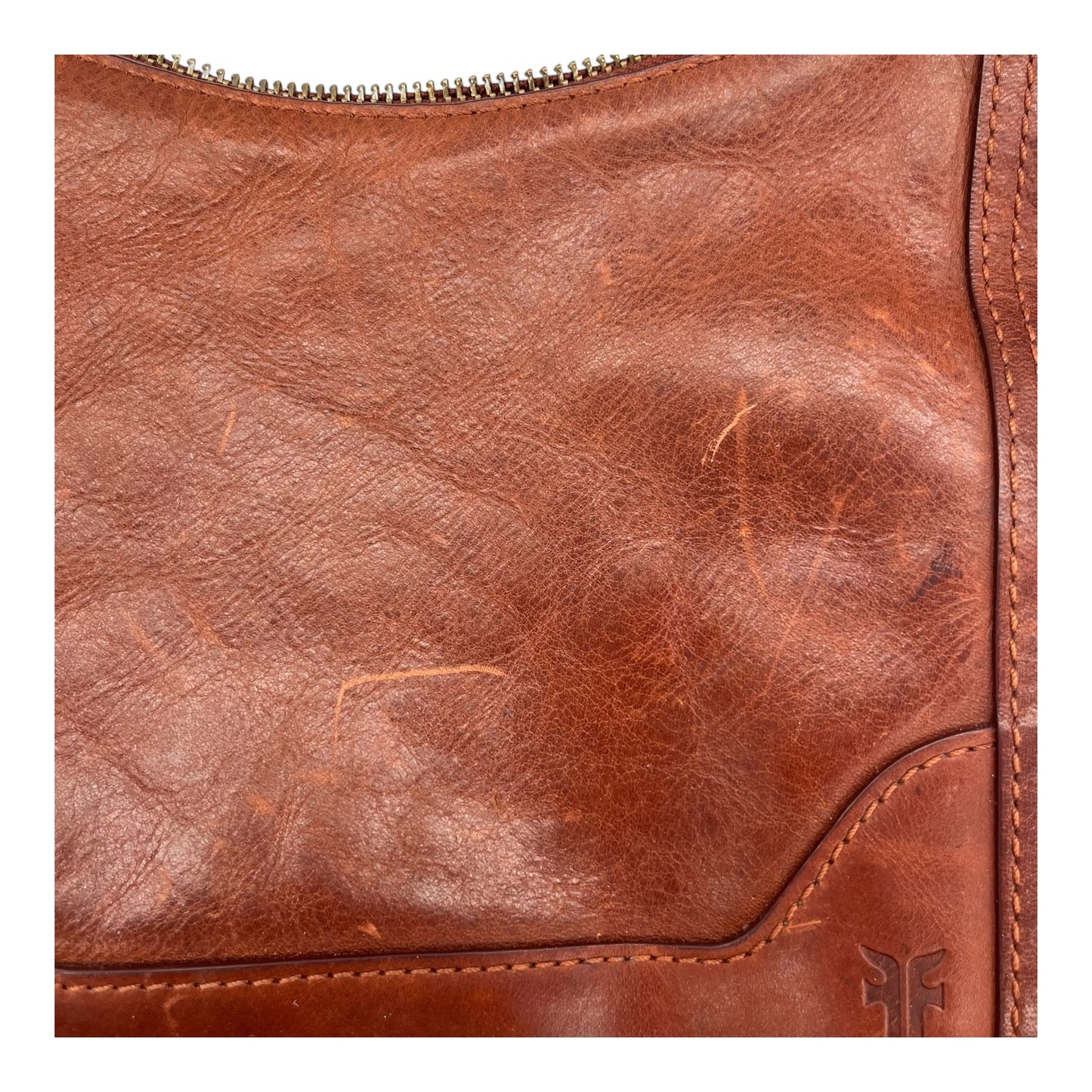 Crossbody Leather By Frye In Brown, Size:Medium