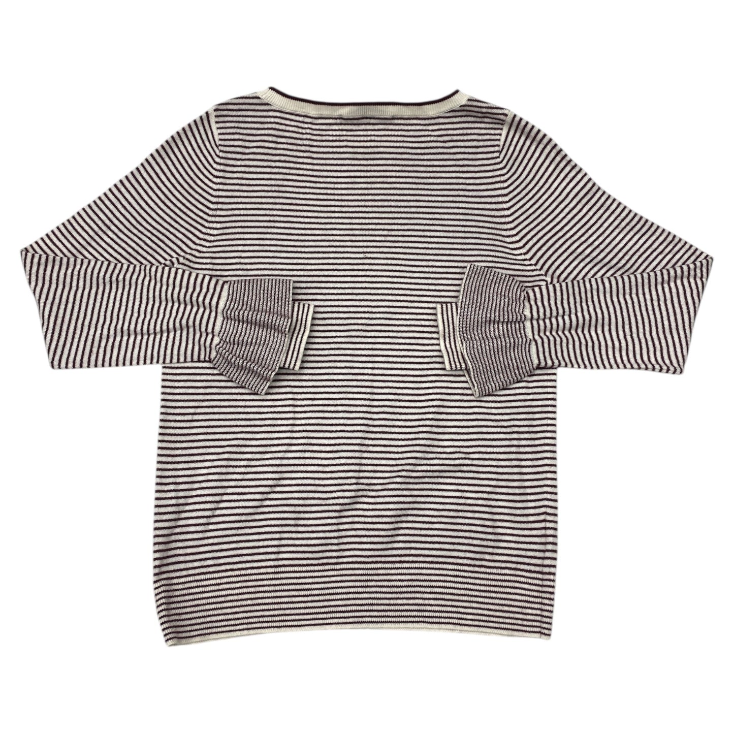 Sweater By Loft In Purple & White, Size:M