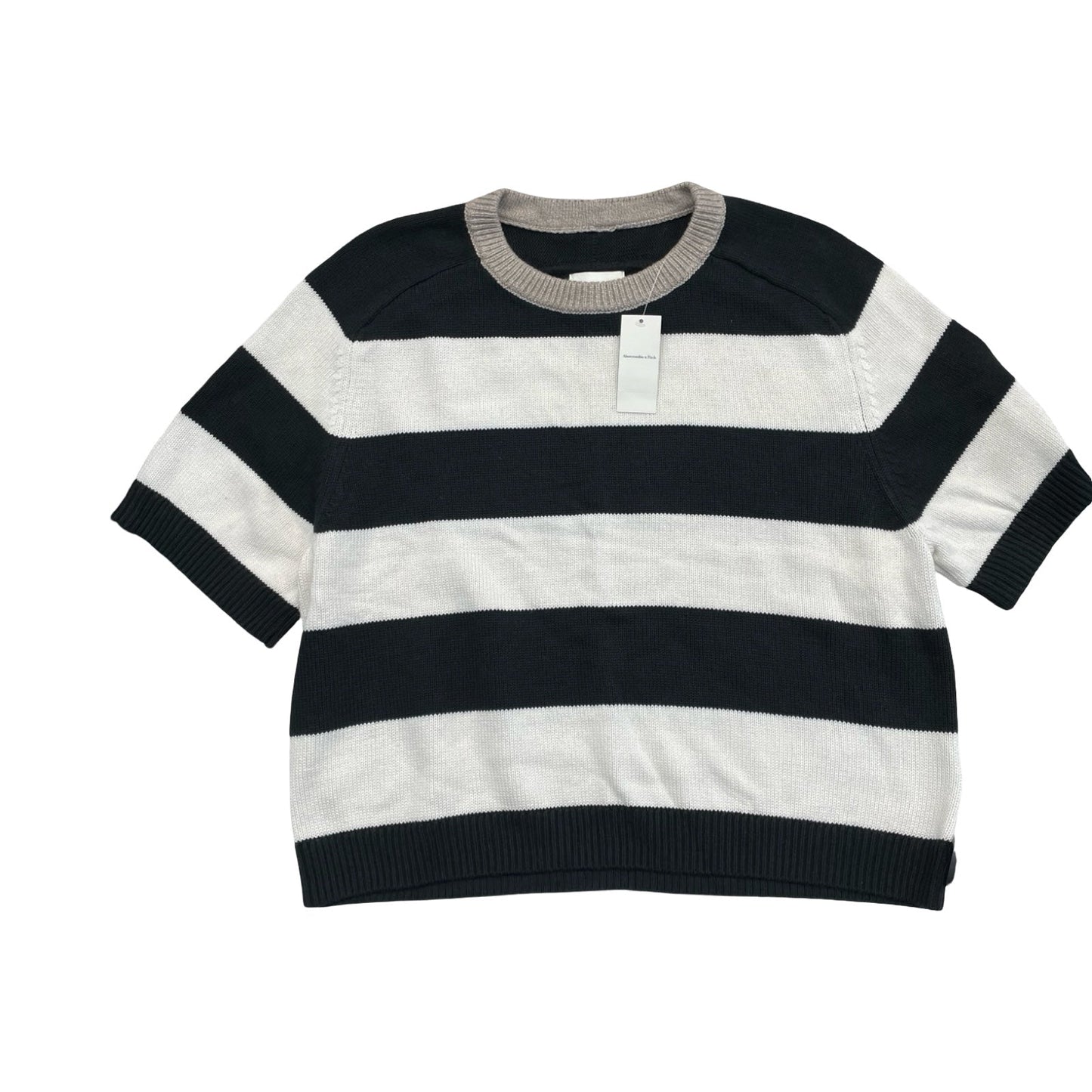 Sweater Ss By Abercrombie And Fitch In Black & White, Size:Xl