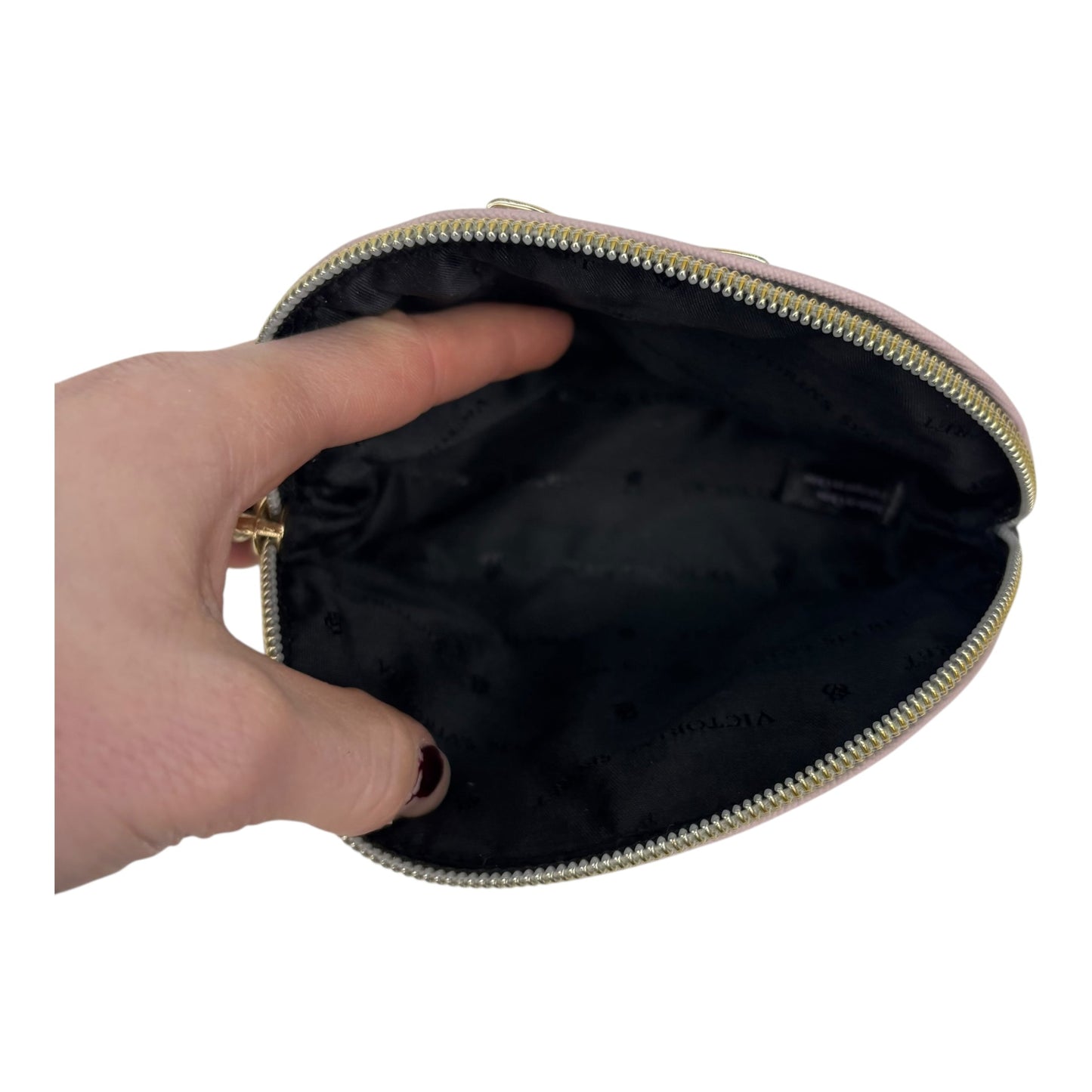 Coin Purse By Victorias Secret In Black & Pink, Size:Medium