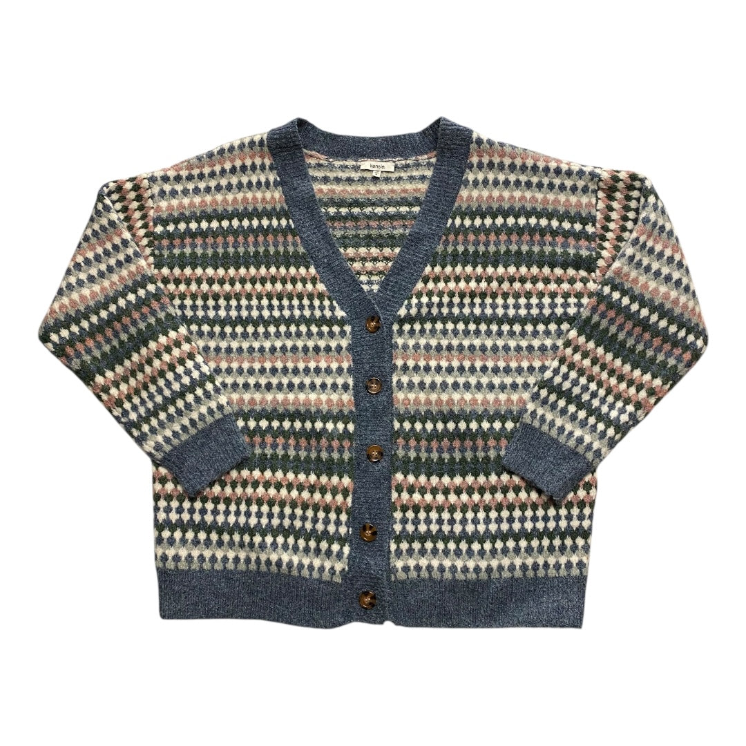 Sweater Cardigan Cashmere By Kensie In Multi, Size:Xl