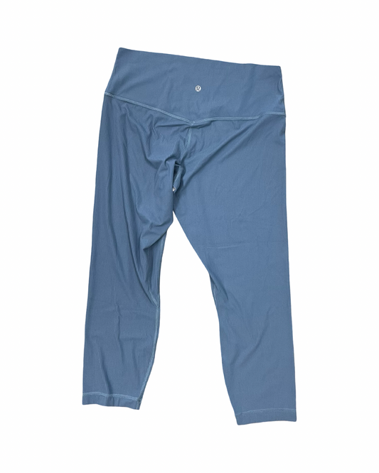 Athletic Leggings Capris By Lululemon In Blue, Size:L