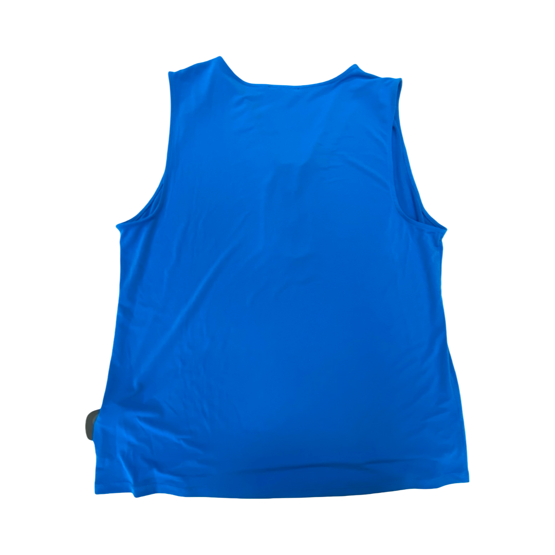 Top Sleeveless By Inc In Blue & Gold, Size:Xxl