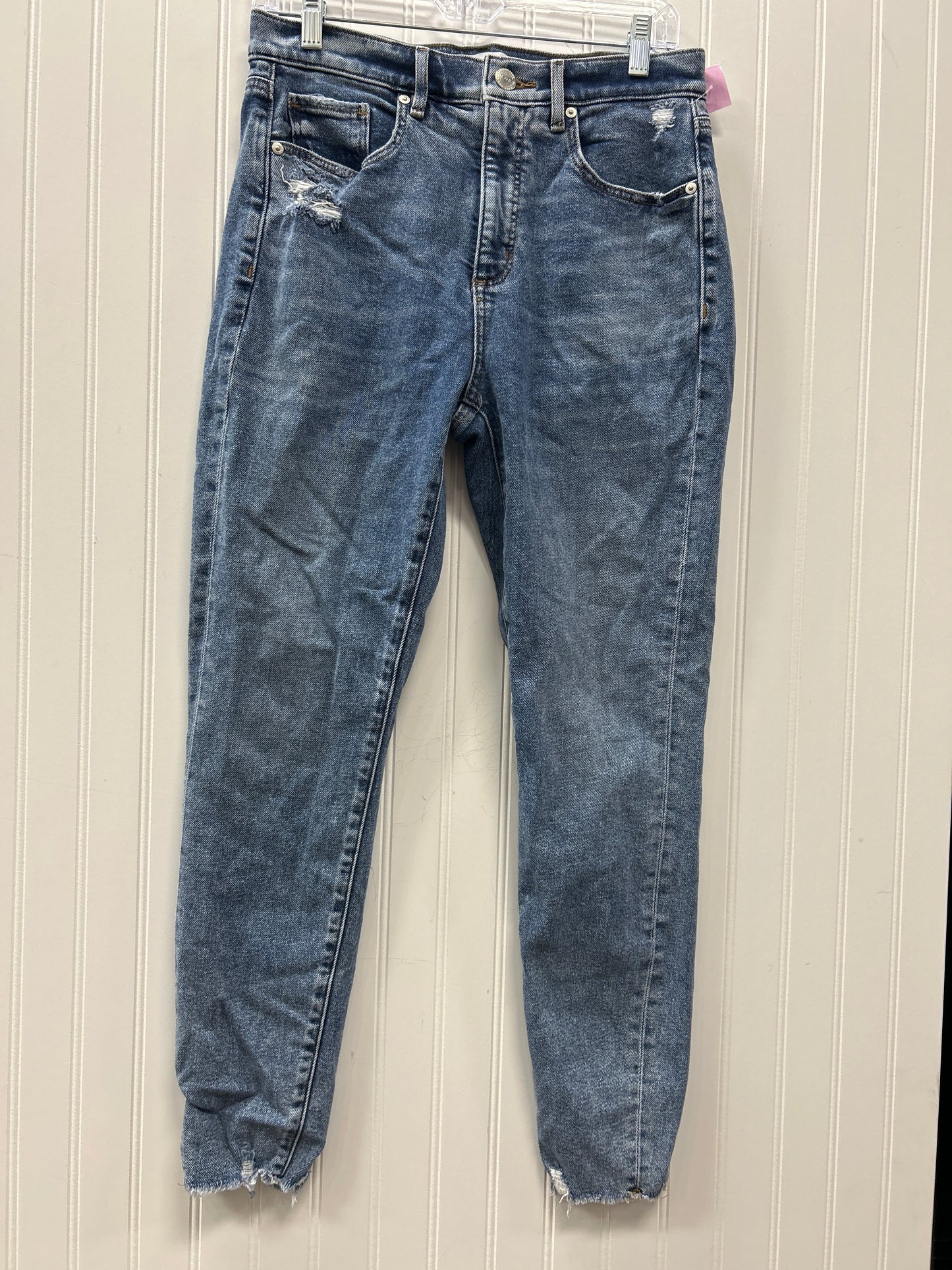 Jeans Straight By Loft In Blue Denim, Size:8