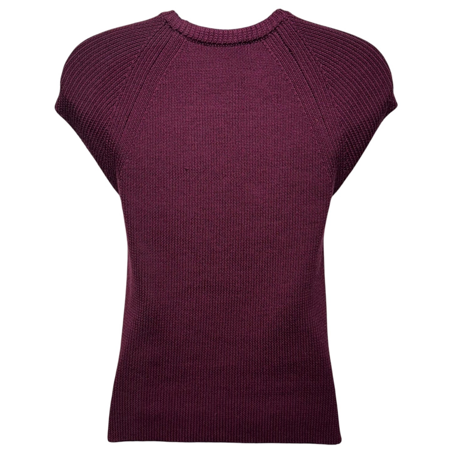 Wool Vest Sweater By St. John In Pink & Purple, Size: S