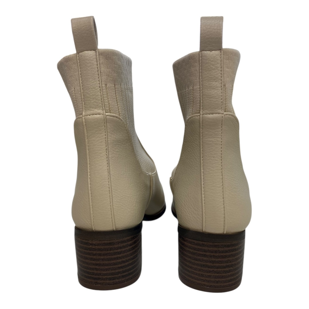 Boots Ankle Heels By Chinese Laundry In Beige, Size:6