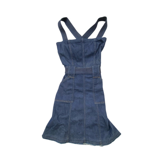 Dress Casual Midi By 7 For All Mankind In Blue Denim, Size:Xs