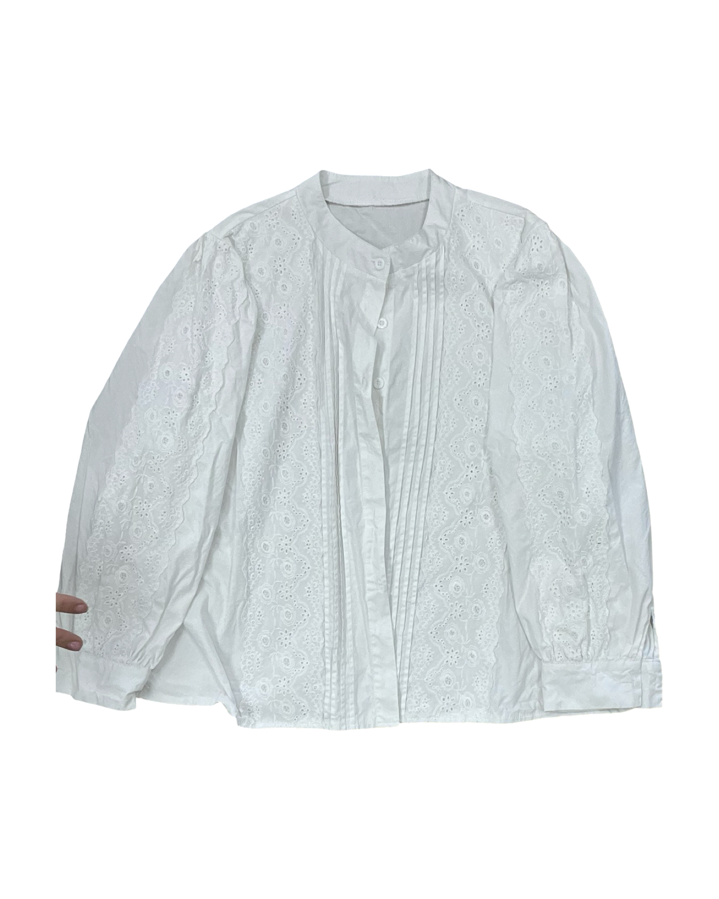 Blouse Ls By Clothes Mentor In White, Size:2X