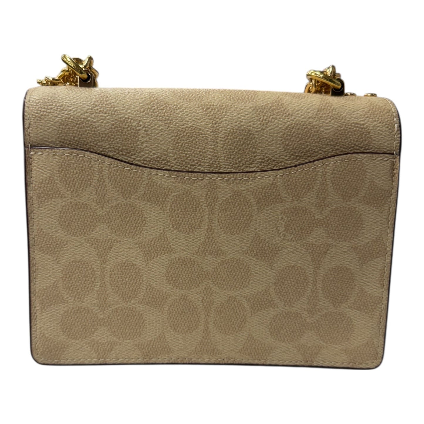 Crossbody Designer By Coach In Cream, Size:Small