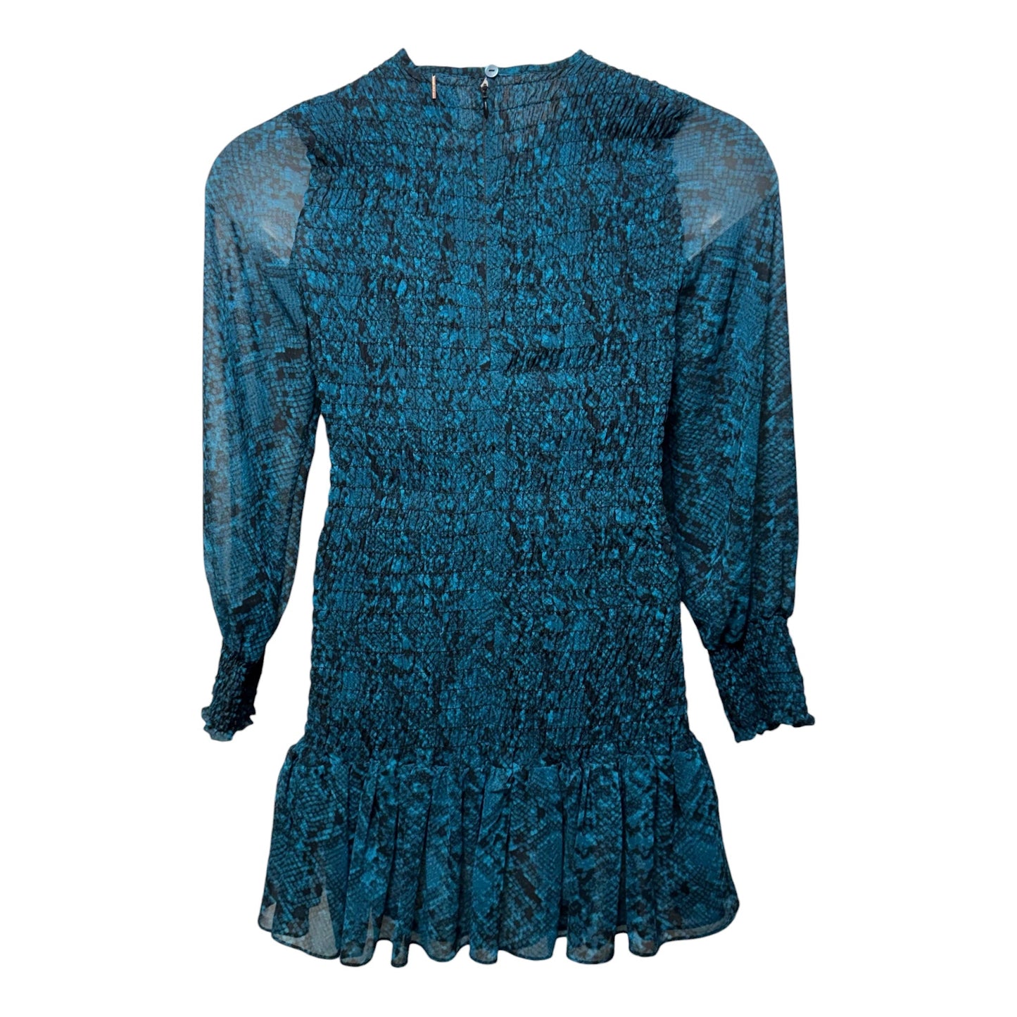 Roisin Dress Designer By Misa In Teal Snake, Size: M