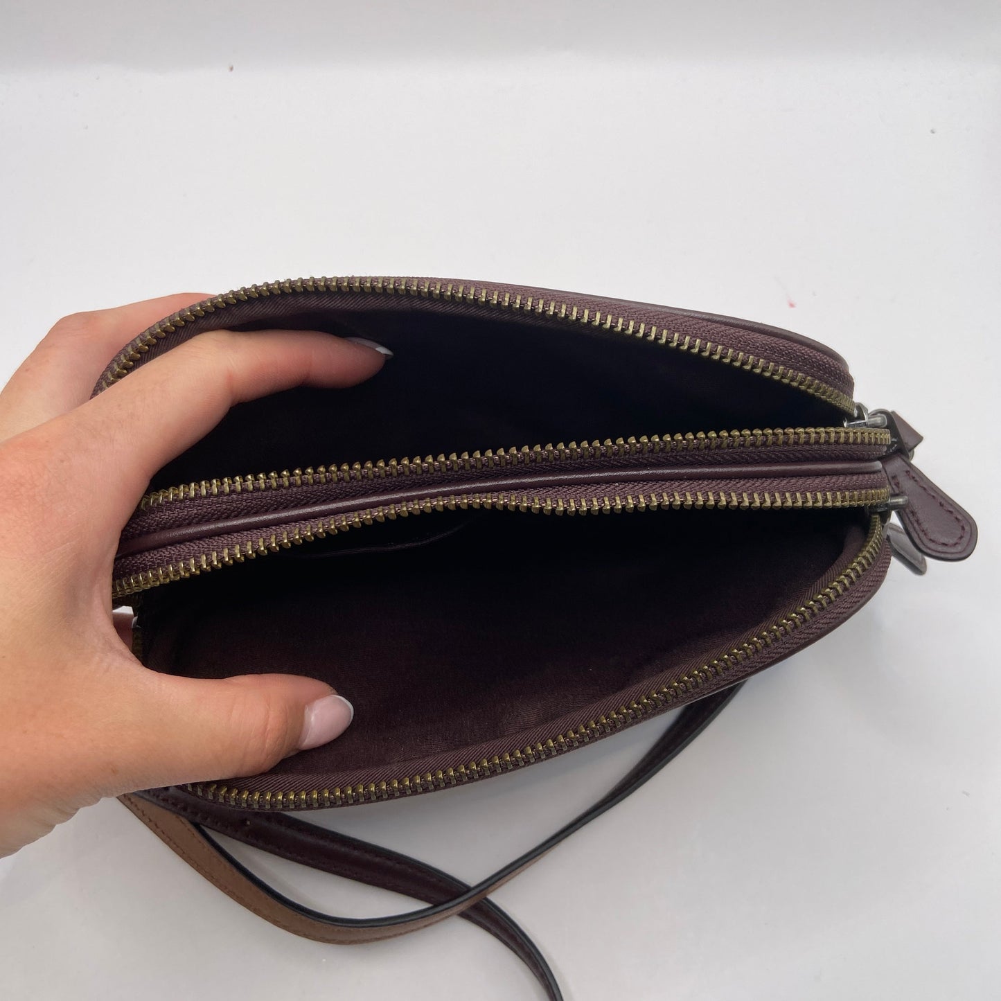 Crossbody Designer By Coach, Size: Medium