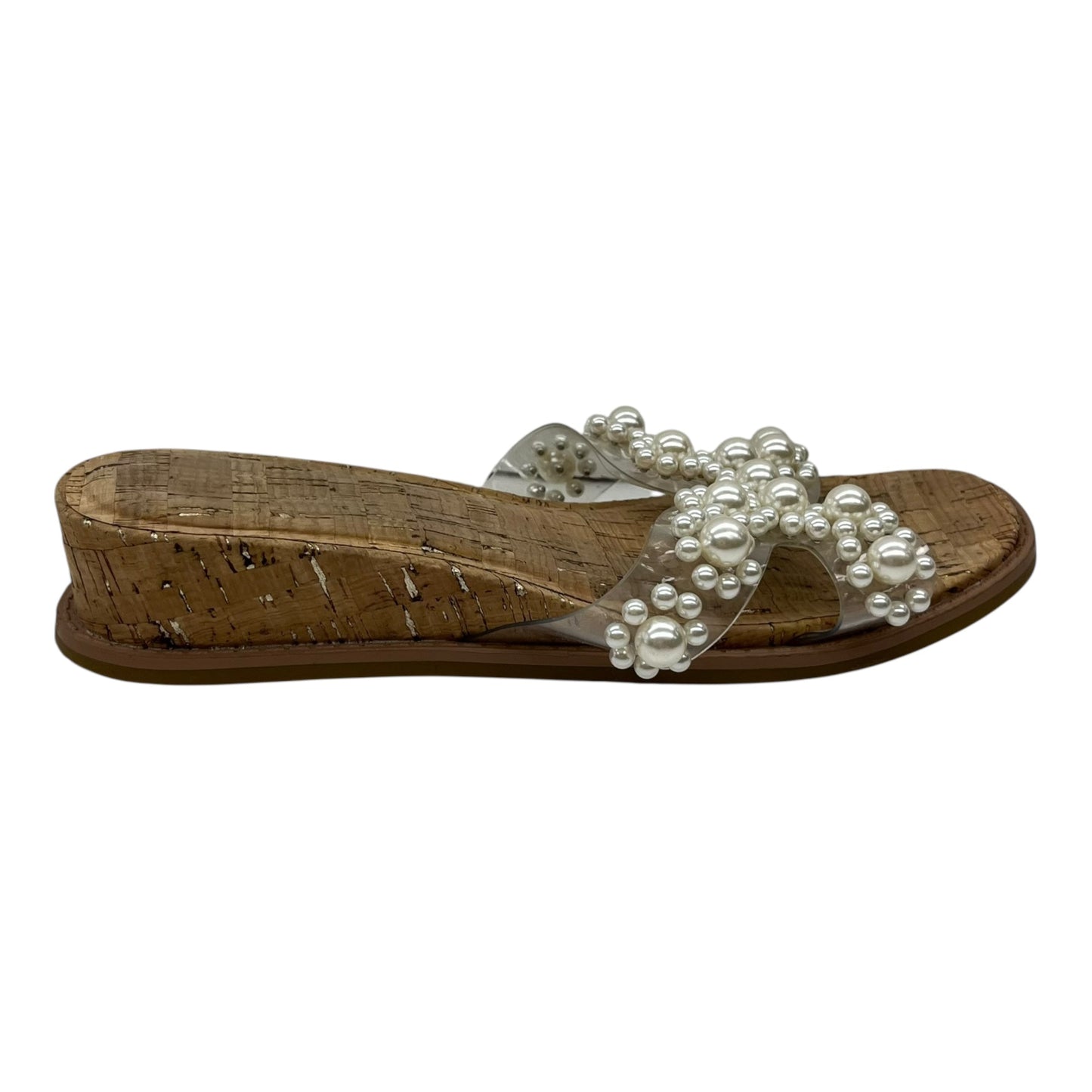 Sandals Flats By Anne Klein In Tan, Size:8