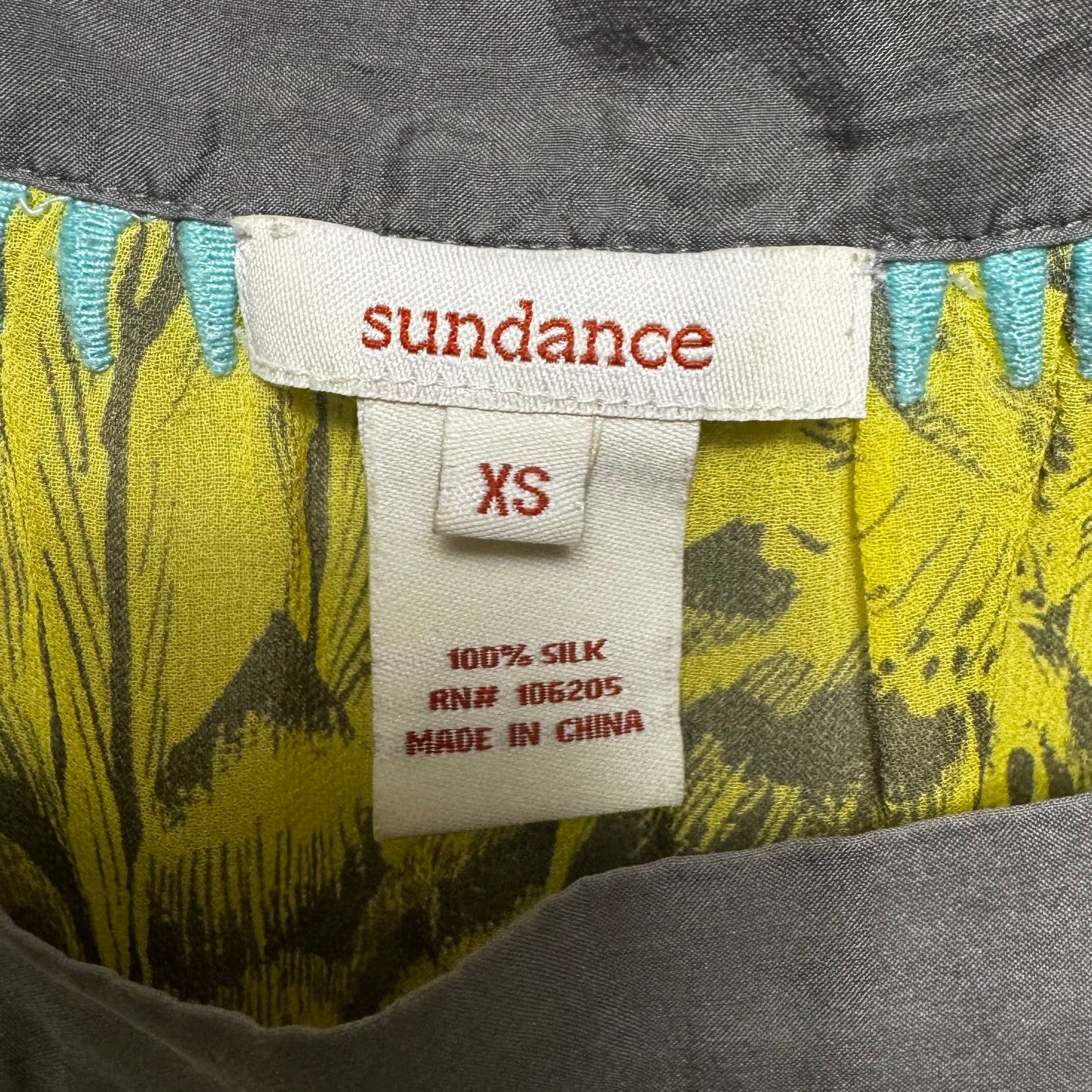 Silk Top 3/4 Sleeve By Sundance In Floral Print, Size: Xs