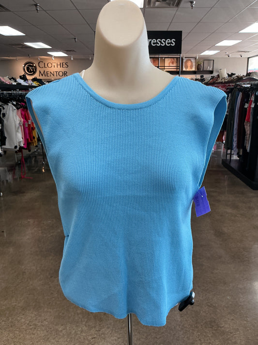 Top Sleeveless By Double Zero In Blue, Size:L