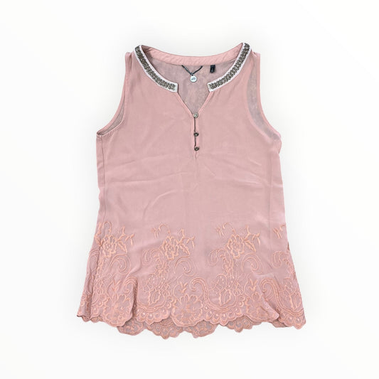 Top Sleeveless By Bke In Peach, Size:S
