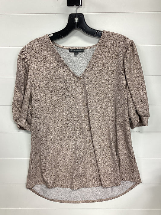 Top Ss By Adrianna Papell In Tan, Size:L