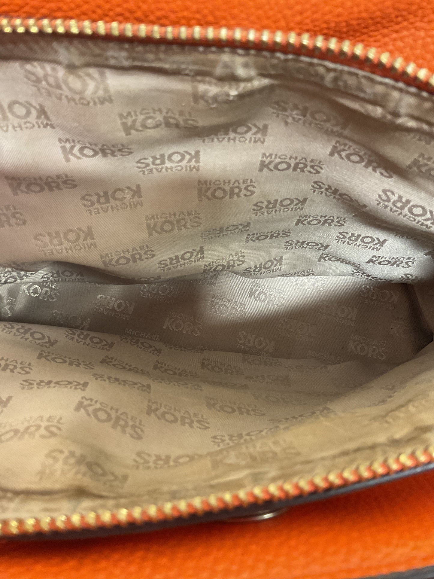 Crossbody Leather By Michael By Michael Kors In Orange, Size:Small